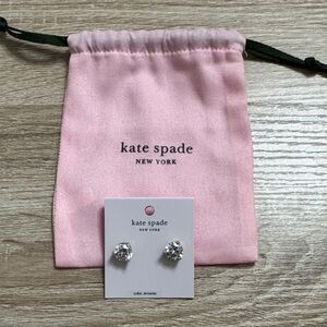 kate spade Sparkling Silver Earrings